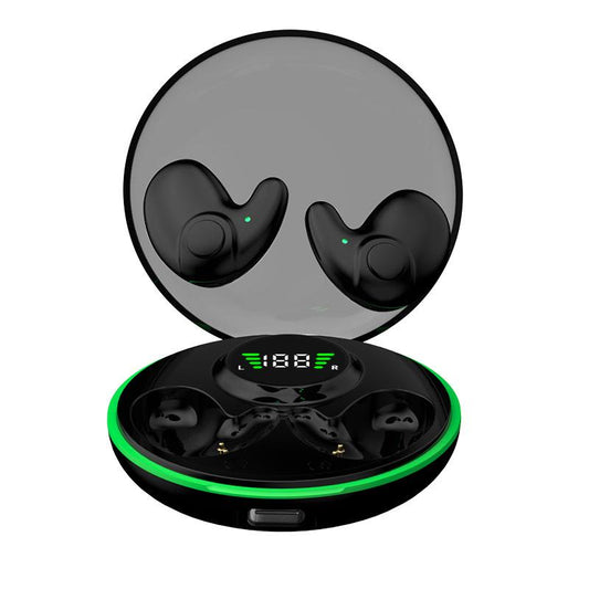 Ultra Thin Sleep Bluetooth Earphones Wireless Noise Reduction Stereo Sound LED Display Long Battery Life IOS Android Compatible Preferred Gift