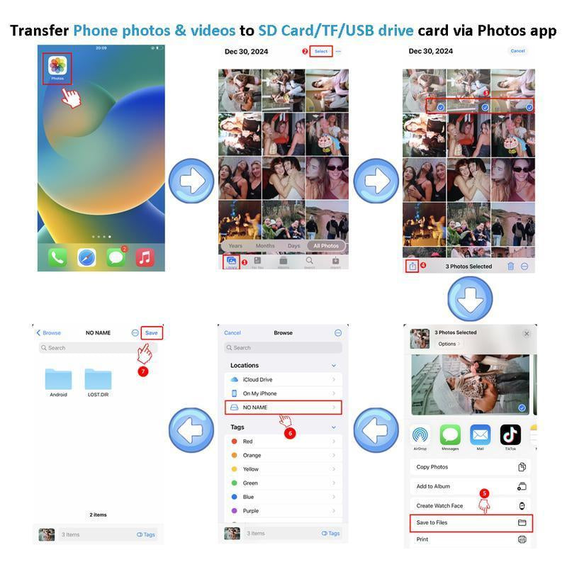 SD Card Reader for Iphone Android