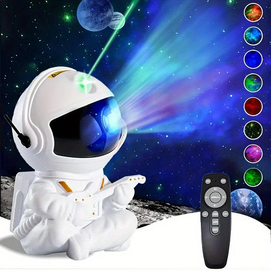 Astronaut for Galaxy Star Projector with Guitar - USB Powered, Perfect for Room Transformation & Parties, Ideal Gift